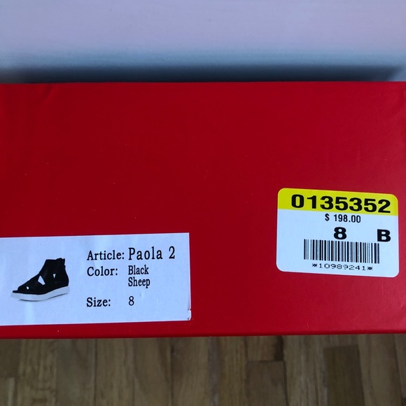 Wishbone Paola Sandals Black size 8 - Picture 6 of 6